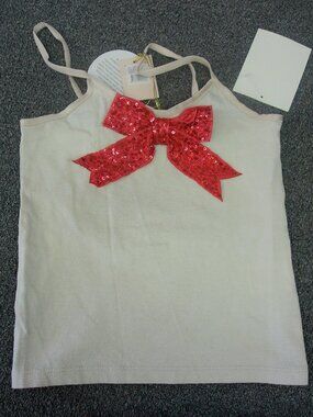 Tutu Du Monde - Bedazzled Red Bow Tank Top
